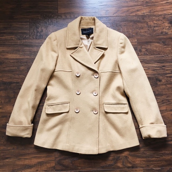 Moda International Tan Peacoat - Picture 1 of 1